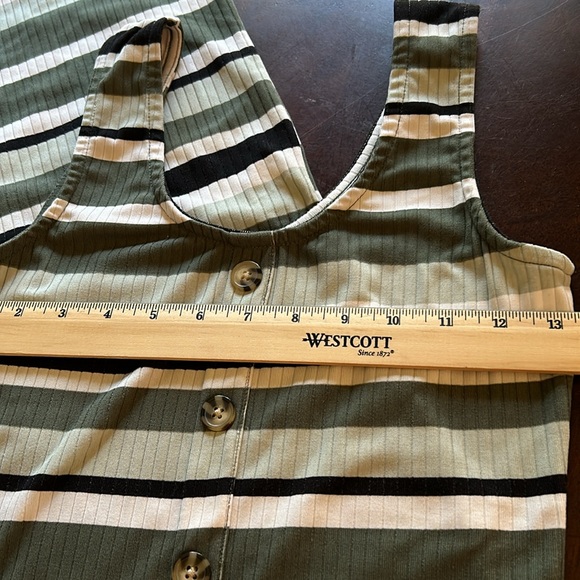 No Boundaries S (3-5) Womenโs Striped Ribbed Tank Style Bodycon Dress NWOT - Picture 5 of 11